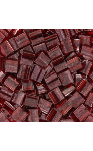 Miyuki tila 5x5mm beads - Garnet gold luster TL-304